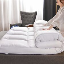 Hotel Quality MATTRESS TOPPER 10Cm/4 Inch Deep Box Stitched Thick Microfiber UK