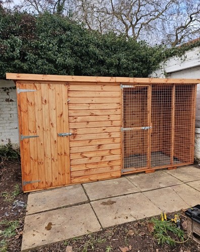 Outdoor wooden dog kennel - outdoor,