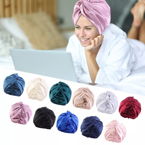 Mulberry silk turban bonnets - silk,