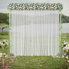 Adjustable Wedding Backdrop Stand Portable Pipe and Drape Backdrop Kit 3M*3M UK
