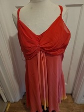 Ladies Debut Size 12 Pink/Peach/Orange Sleeveless Evening Party Dress