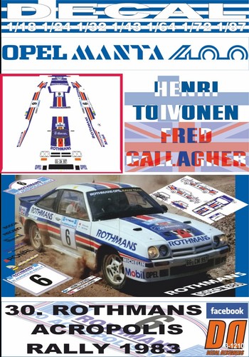 Decal opel manta 400 - opel,