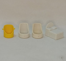 Lot of 4 Vintage 1970s Palitoy Discovery Time Pop Up Family Tree House Furniture