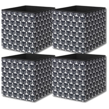 4x IKEA Drona Box, Foldable Storage Box for Expedit Shelving Unit - Toys Baskets