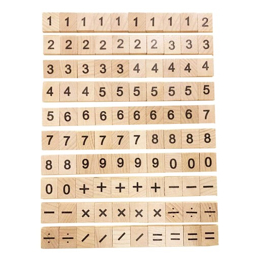100x wooden scrabble tiles - scrabble,