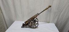 Antique Vintage Fireside Lustre Cannon Poker Stand Cast Iron+  poker VGC