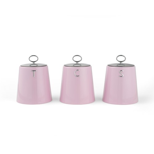 Salter retro pink - 3pc, canister