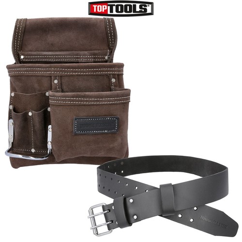 Tough master leather tool belt - leather,