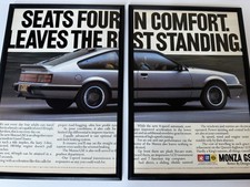 FRAMED Original 1985 Opel Monza GSE Magazine Advert Poster Man Cave Retro