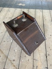 Vintage Wooden Coal Scuttle With Bucket