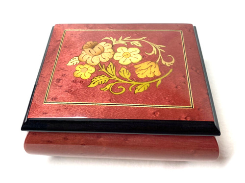 Splendid wood inlay - wood, floral