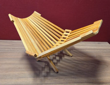 GDR Wooden Folding Basket Bowl