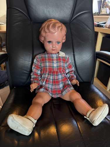 Large german vintage doll - german,