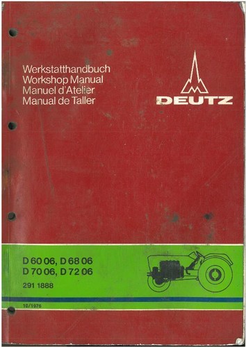 Deutz tractor d6006 d6806 - deutz,