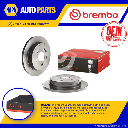 Brake discs pair solid - brake,