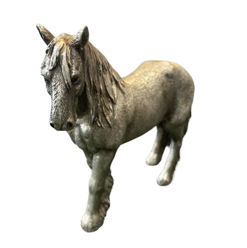 Cob horse ornament silver - cob,