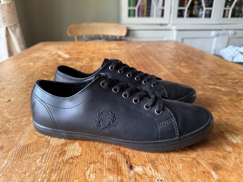 Mens fred perry black trainers - perry,