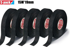 5x Car Insulation HARNESS TAPE 51608 ADHESIVE CLOTH FABRIC WIRING LOOM 15M*19mm