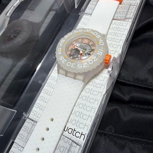Swatch skeleton watch white - swatch,