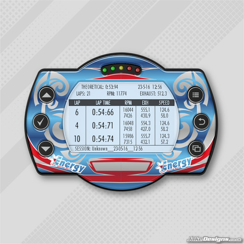 Energy kart style - kart, sticker