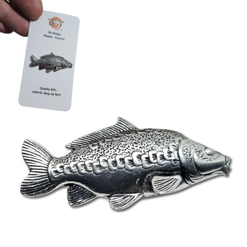 Mirror carp pin badge - mirror,