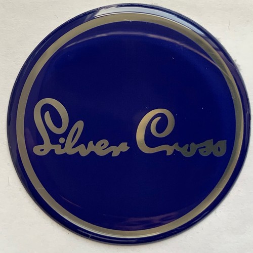 Silver cross pram badge - silver,