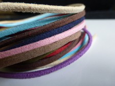 1m x Faux Suede Cord Various