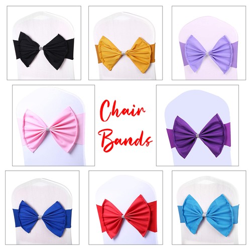 Velvet chair sashes stretch - sashes,