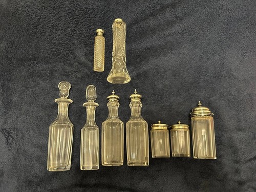 Antique cut glass bottles for - cut,