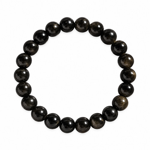Natural crystal bead bracelet - natural,