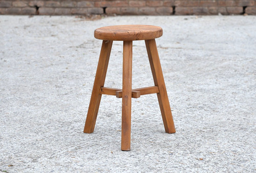Small vintage wooden milking - vintage,