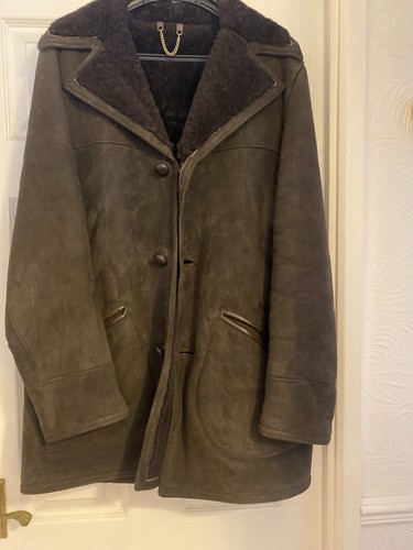 Gents vintage brown sheepskin - vintage,