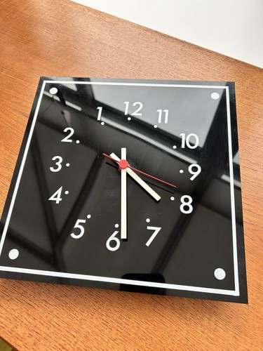 Vintage backwards wall clock - vintage,