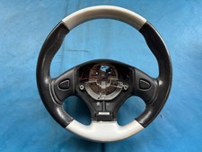 MG F & MG TF Black/Silver Steering Wheel (2000 - 2006) QTB001340MBG