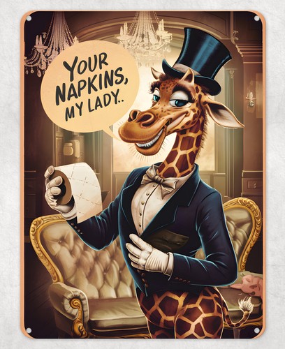 Your napkins lady - your, giraffe