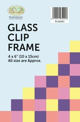 Glass clip frames - 4",