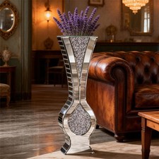 Diamond Silver Mirror Vase