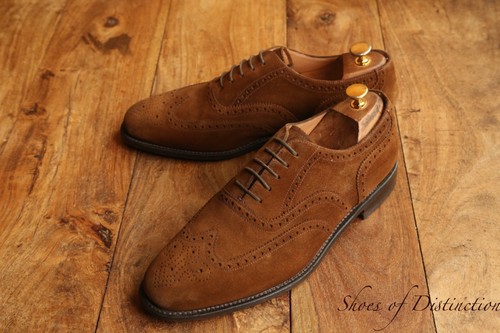Loake tan brown - suede, oxford