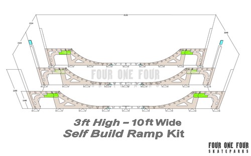 Skate ramp halfpipe side - halfpipe,