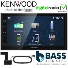 Kenwood DMX-125DAB 6.8" Bluetooth DAB+ Touch Car Android Stereo & DAB Aerial