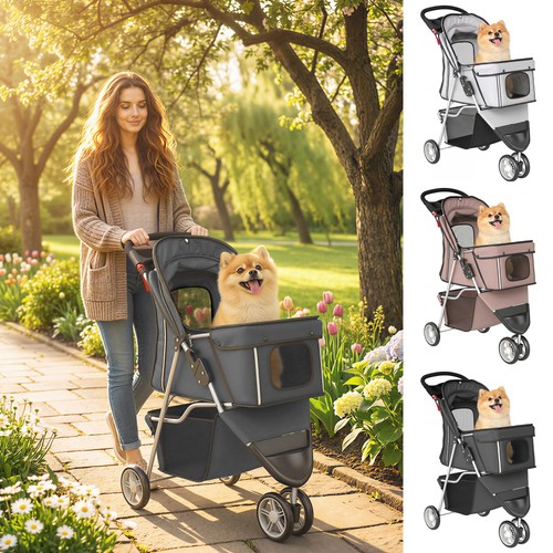 Pet travel stroller - cat, dog