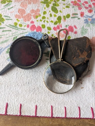 Magnifying glass and - and, lens