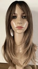 HAIRCUBE Long Wigs Ombre Brown