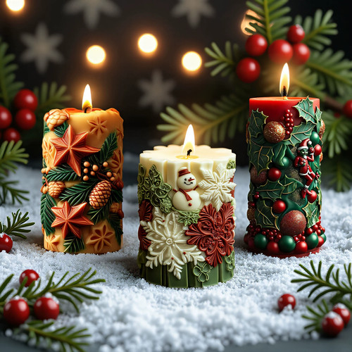 Christmas silicone molds - christmas,