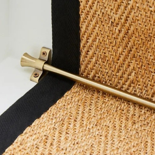 Antique brass stair - rod, /