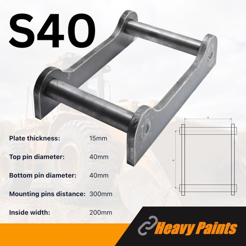 S40 weld quick hitch - weld-on,