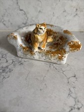 Charming Vintage Cat On Couch