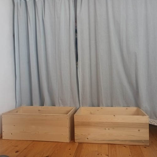 Large wooden boxes custom - , size
