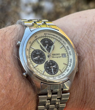 Mens Seiko Panda Chronograph