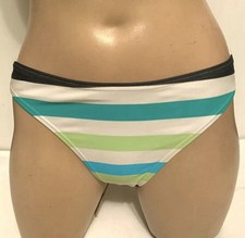 Quality Tesco Multi Coloured Striped Hipster Style Bikini Briefs - Size 10 